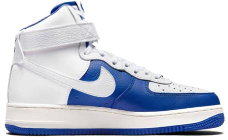 Nike Air Force 1 High '07 LV8 NBA 75th Anniversary, Sneakers Basketball für Herren, DC8870-100. (Numeric_44), Weiß Weiß Hyper Royal Segel, 44 EU