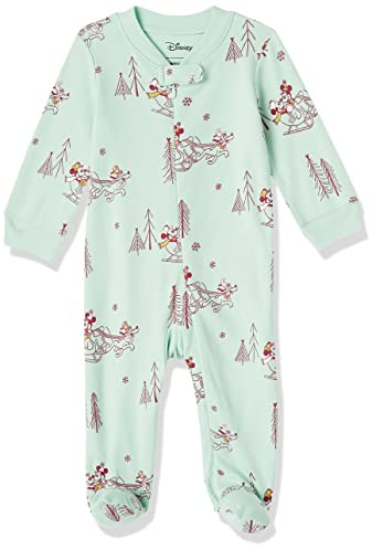Amazon Essentials Unisex bebé Pijama Ceñido de Algodón con Pies
