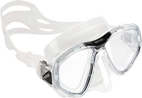 Maschera Sub in Silicone, Maschera Snorkeling Professionale Bilente in Vetro Temperato, Maschera Mare Antiappannamento per Immersione e Apnea, Maschera Subacquea Adulti Uomo Donna Regolabile