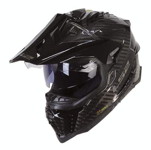 LS2, Motocross Helm EXPLORER CARBON Gloss Carbon, S