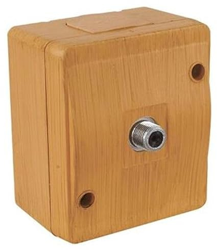 Aufputz Sat Stecker Enddose Holz Optik/Holzfarben · Birne Imitat · IP44 / für Feuchtraum geeignet · Mutlusan · AP Serie NEMLIYER