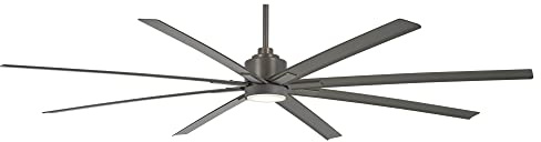 MINKA-AIRE F896-84-SI LED Xtreme H2O 84 Inch Outdoor Ceiling Fan with DC Motor in Smoked Iron Finish