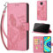 Funda para Xiaomi Redmi Note 9S / Redmi Note 9 Pro/Redmi Note 9 Pro MAX Carcasa, Funda de Cuero de Flip Móvil Plegable Funda para Xiaomi Redmi Note 9S / Note 9 Pro/Note 9 Pro MAX Rosa