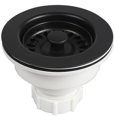 Talea Drenaje para bañera de cuarzo de cocina, 114 mm de alto, 82 mm, tornillo de perno extendido de 42 mm, accesorio para fregadero, xk247c010