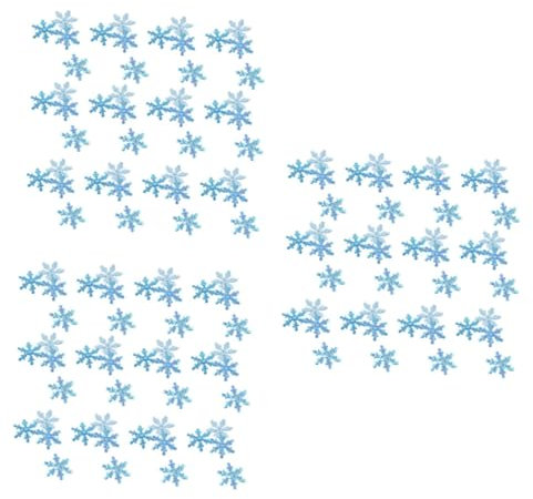 Cabilock 6 Packungen Stk Weihnachtsschneeflocken Schneeflocken-Konfetti Schneeflockenkonfetti zum Basteln Krippendekor karnevalsdekoration fasching dekoration Schneeflockendekorationen