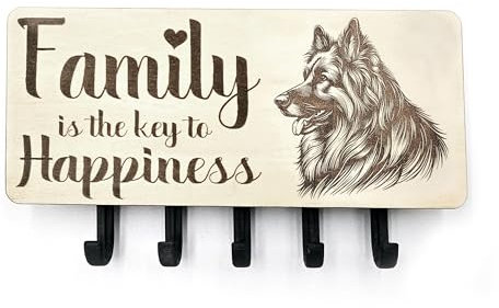 Wall Mounted Key Holder Hanging 5 Hook Key Rack to Store Your Car Van House Shed Garage Bike Door Keys & Letters