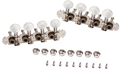 ifundom 2pcs Mandolin Tuning Pegs Guitar Machine Heads White Head for String Instruments Tuning Keys
