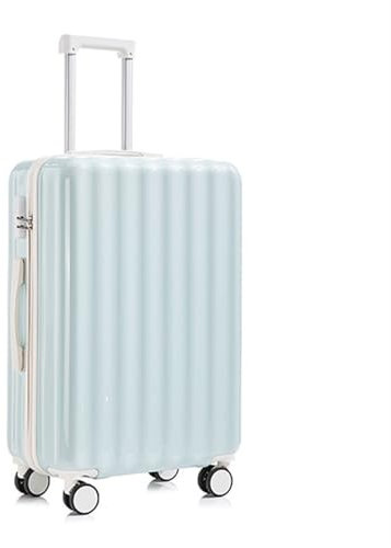 BMDOZRL Set Valise Valise multifonctionnelle avec Porte-gobelet et Chargeur USB, Valise légère avec Mot de Passe et Grande capacité Valises(Blue,24IN_NO Handbag)