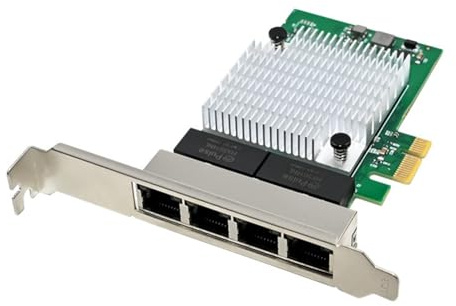 JNJOOD Tarjeta de Red Gigabit Nic Tarjeta LAN Ethernet Adaptador de Red PCIe X1 1000Mbps de Alta Velocidad para Win7/8/10