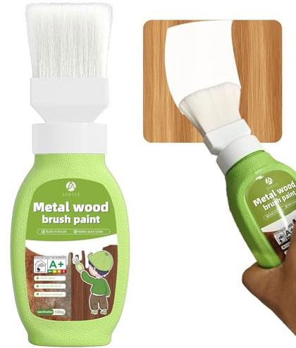 Anirun 17 oz Touch-Up Paint for Furniture, Cabinets, Wood, Metal - No Sanding, Fast-Drying, Water-Based Multi-Surface (White Gloss)