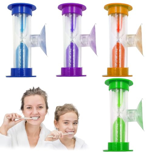4 clessidra per bambini, 2 minuti, 3 minuti, timer di sabbia colorata, clessidra, lavarsi i denti a casa, gestione del tempo per aule, casa e cameretta dei bambini