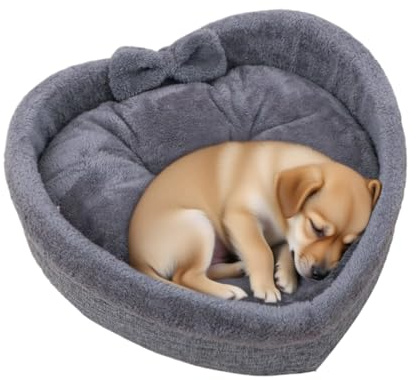 Cat Nest Heart in Herzform – bequemes Bett, bequemes Kissen | warme Stechhilfe für Haustiere, für Wohnzimmer, Innenbereich, Balkon, Schlafzimmer