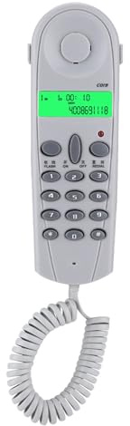 Eacam Telefonleitungstester, Butt-Test-Check-Kabel-Tool für Telefontest, Leitungstest, Drahtempfangsfunktion, für Wahlwiederholungsfunktionen der Letzten Gewählten Nummer (Grau)