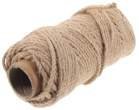 ibasenice Multi-purpose Cat Scratching Sisal Hemp Rope 50m Flexible and Sturdy for Cat Climbing Frame Decoration and DIY Crafts Random Color