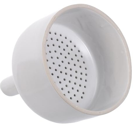 Anneome Embudo de Porcelana para Laboratorio Buchner Resistente Altas Temperaturas y Corrosión Filtro Cerámico Versátil para Arena Aceite Mermelada y Llenado de Botellas