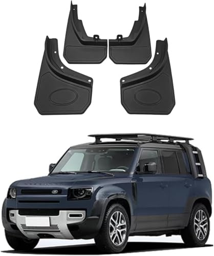 liyahuihh Paraspruzzi per Range Rover Defender 90 2020-2025, Kit 4 Pezzi - Parafanghi Anteriori e Posteriori, Anti-Schizzi e Fango, Installazione Senza Forare