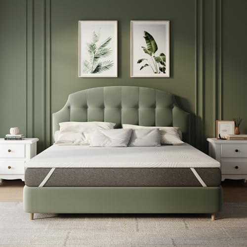 Novilla Matratzen Topper 160x200 H2/H3, 5 cm Höhe Kaltschaum, Oeko-TEx | Hochdichter Schaumstoff, atmungsaktiv, stützend, beidseitig bewohnbar, mit Befestigungsriemen, abnehmbar, maschinenwaschbar