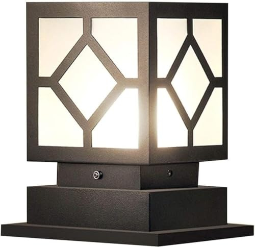 Outdoor Victoria V-intage Column Lamp Glass Lantern IP55 Waterproof Enclosure Post Light Villa Gate Lights Bollard,Luxury