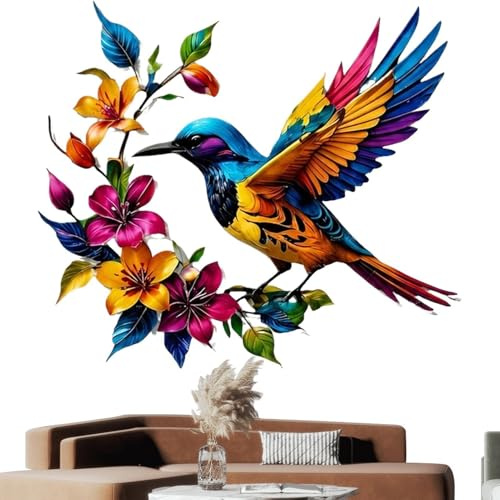 Generico Decorazione murale in metallo a forma di,Ornamento Appendibile con - Decorazioni | Per Giardino Terrazza Portico Cortile Casa Soggiorno Balcone Camera Da