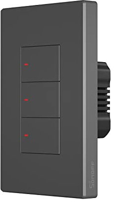 SONOFF M5-3C-120 Interruttore meccanico a pulsante 2.4G WIFI a parete, telecomando intelligente eWeLink, interruttore timer, controllo vocale, compatibile con Alexa e Google Home