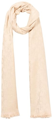 DKNY Bufanda de gran tamaño con flecos de pestañas de lurex para mujer, Palomino, Talla única