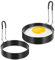 Dimeho 2 Stück Eierringe zum Braten von Eiern antihaftbeschichtet Edelstahl Spiegelei-Ring Bratpfanne Pfannkuchenformer runde Eier-Kochringe Formformer für englische Muffin Frühstück Omelette Sandwich