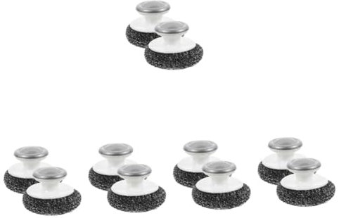 Didiseaon 5 Juegos Cepillo De Bolas De Acero Pincel Cocina Brocha Cocina Scrub Dish Brush Pincel De Estropajos para Lavar Platos Cepillo para Platos Alambre De Acero 2 Piezas * 5