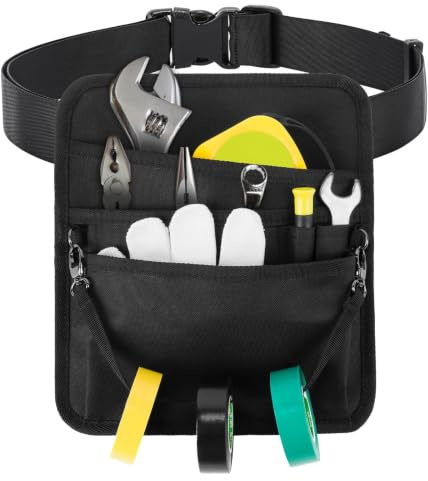 Likesing Werkzeugtasche Klein Werkzeuggürtel Herren EDC Pouch 600D Oxford-Stoff Werkzeugtasche Gürtel Gürteltasche Arbeit Kellnertasche Friseurtasche Nageltasche für Forstzubehör Einzelhandel Tool Pen