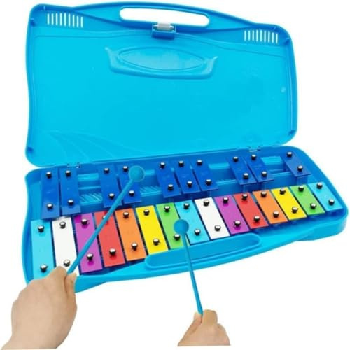 Carillon School Xylophone 25 Keys Vibraphone 25 Note Xylophone with Chromatic Mallets Glockenspiel Percussion Musical Instrument