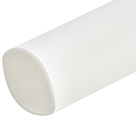 sourcing map Heat Shrink Tubing 4.5mm Dia 2:1 Heat Shrink Tube Wrap Cable Sleeve 1m White