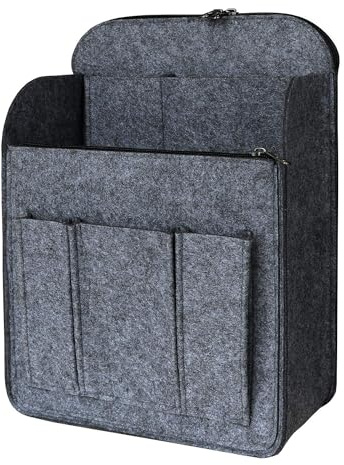 SHINGONE Filz Taschenorganizer und Backpack Organizer für Damen und Männer mit Schlüsselanhänger, Rucksack Handtaschen in Grau, XL