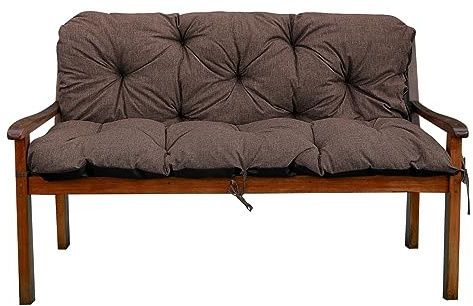 Garden Factory Gartenbankauflage Bankauflage Bankkissen Sitzkissen Polsterauflage V2 (135x60x50, Braun)