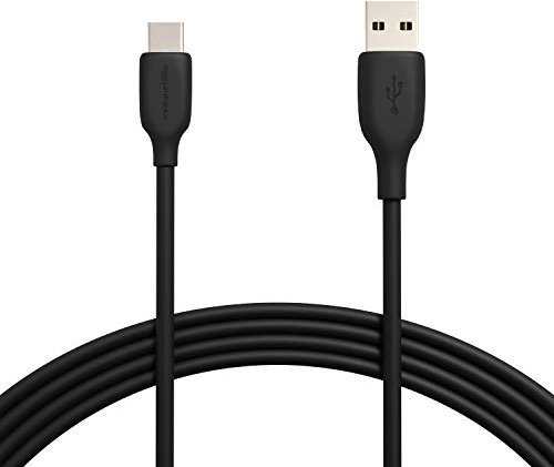 Amazon Basics USB-C-auf-USB-A 2.0 Schnellladekabel, 480 Mbit/s Geschwindigkeit, USB-IF-zertifiziert, für Apple iPhone 16/15, iPad, Samsung Galaxy, Tablets, Laptops, 3 m, Schwarz