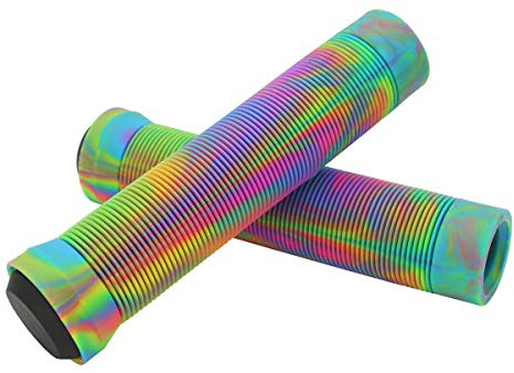 Bike Handlebar Grips, Rubber Bicycle Grips Soft Cycling Grips Non-Slip Bike Handles Grips for Pro Stunt Scooter Bars and BMX Bikes Bars