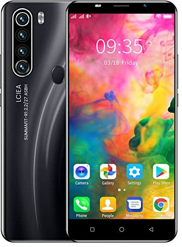 MTGud80 Téléphone Portable, Affichage 5.0, Android 9.0 OS, Dual SIM Dual Caméra, 16 Go ROM, Bluetooth, GPS, Wi-FI Téléphones Cellulaires de Base (MTGud80-Black)