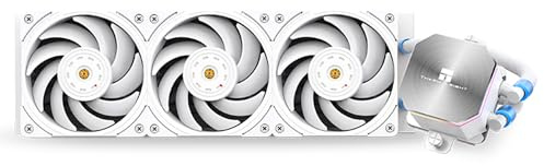 Thermalright Frozen Edge 360 White Refroidisseur d'eau liquide pour processeur avec ventilateur PWM 120mm, 360 Aio, dissipateur thermique à eau intégré pour AM4/AM5,lga1851