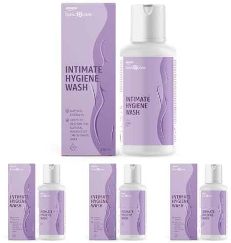 Healthcare By Amazon - Intimwäsche 250 ml (Packung mit 4) (Zuvor eine Marke von Amazon Basic Care, gleiches Produkt) - Die Verpackung kann variieren
