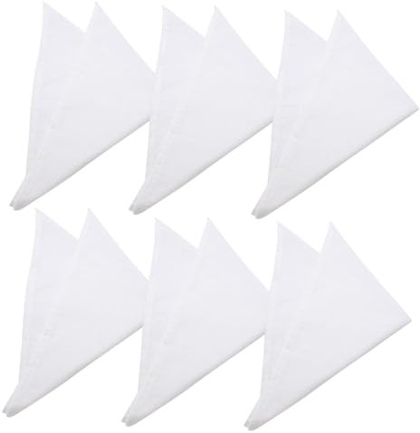 Healeved 6stücke Stoffservietten Elegante Weinglas-wischtücher Handtücher Aus Baumwolle Faltbare Kelchservietten Waschbare Reinigungstücher Für Abendessen Und Haushalt
