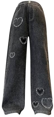 Ragazze Jeans Elastico Wasit Gamba Larga Pantaloni Bambini Jeans 4 14 Anni Ragazze 2t Vestiti Invernali