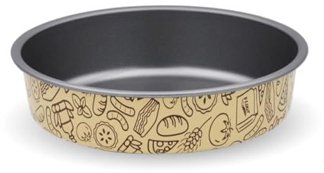 OPIROS Teglia In Alluminio Antiaderente Per Cotture In Friggitrice Ad Aria Airfryer E Forno (Tonda cm.19)