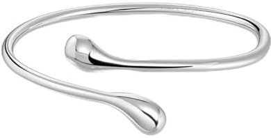 Acekiily Arm Cuff Bracelet for Women Adjustable Upper Arm Cuff Bangle Boho Summer Beach Festival Jewelry (Silver Arm Cuff)