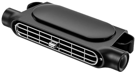 Ventilador de coche con respaldo trasero, ángulo de reposacabezas ajustable, enfriador de ventilación portátil, circulador de aire con batería recargable de 3000mAh para camiones Van RV Camping Trip L