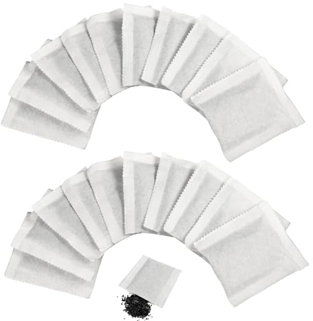 20Pcs Activated Charcoal Water Filter Charcoal Filter Coconut Shell Chemical-Free Odor Absorbing Arbon Filters for Water Distiller