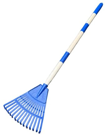 Stgfyxgs Rastrillo de Hojas Pequeño, Herramienta de Jardinería Hecha de [Material No Especificado], para Rastrillar Césped Y Hojas, Herramienta para [propósito, Azul
