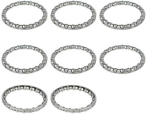 WKabnkn 8Pcs Bicycles Balls Bearing Retainer Mountain Bike Headsets Caged Balls Fork Hubs Bottom Bracket Fork Hub Bottom Bracket Bearing