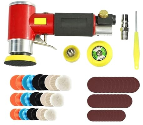Mini Lijadora Neumática De Aire 2/3, Pulidora Alta Velocidad For Pulir Automóviles Lijado Fino