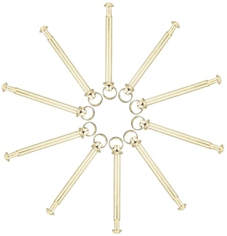 Yardenfun 10 set Perno di Riparazione per Ventagli Pieghevoli in Inossidabile con Anello Antisdrucciolo Accessori per Ventagli con Diverse Misure Kit per Manutenzione e Fissaggio