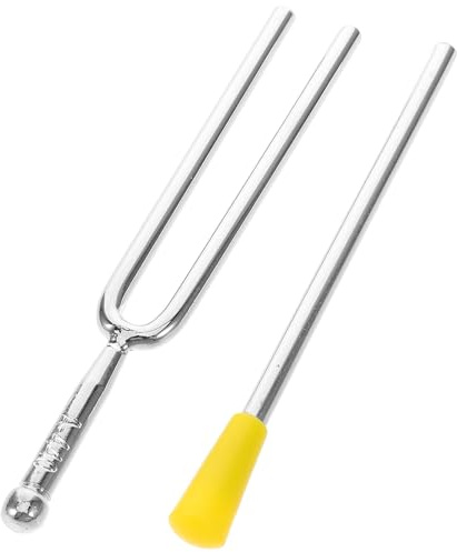 TOVINANNA Standard Stimmgabel 440hz aus Metall mit Klöppel und Tragbarem Design für Gitarren und Violine im Musikunterricht und Übung