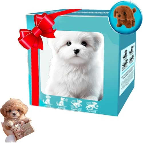 Robotic Puppy - Lifelike Interactive Dog Toy with Smart AI, Walks, Barks, and Wags Tail - Perfect for Kids and Adults