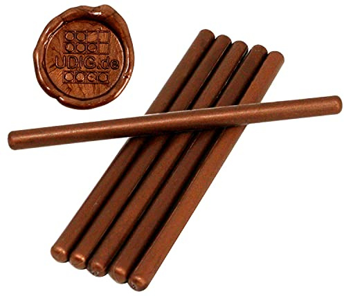 UDIG 7 mm Siegelwachs Kupfer für Wachspistole 6er Pack